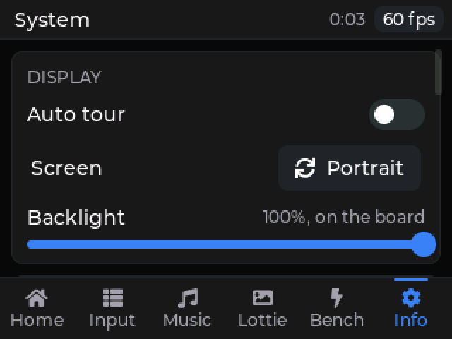 The widgets tour turned to landscape