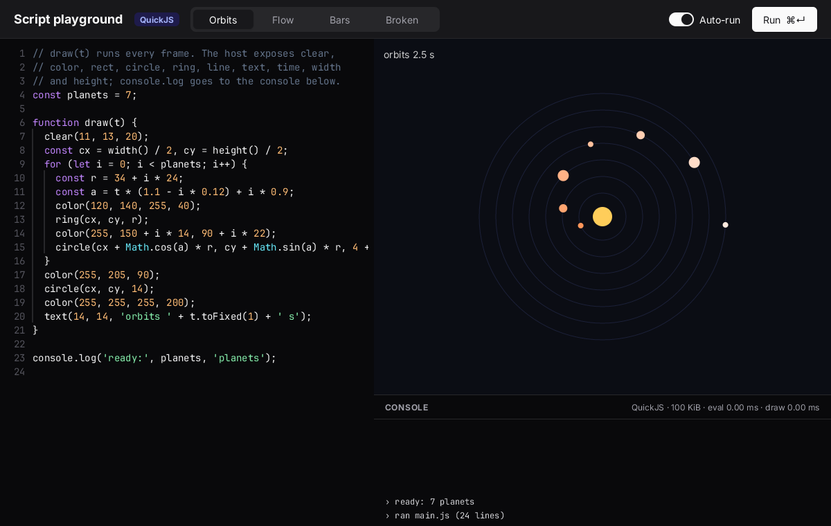 Sandboxed scripting