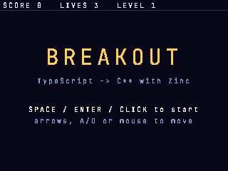 breakout title on PS1 (PCSX-Redux)